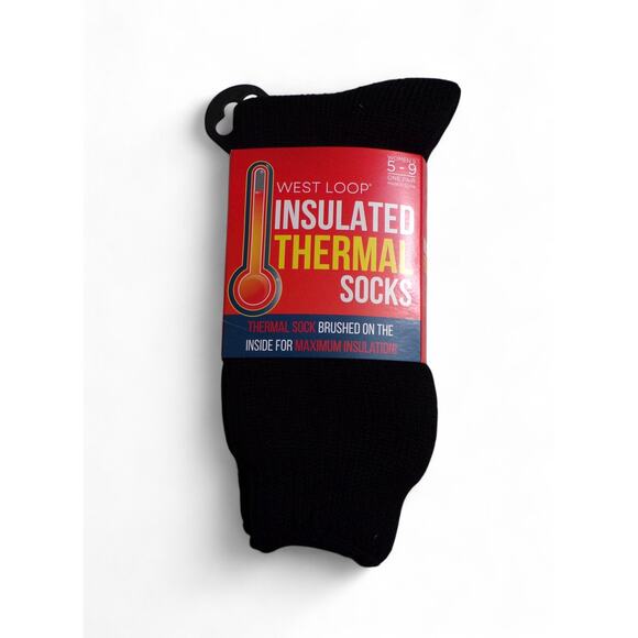 West Loop Women's Insulated Thermal Socks Women's Size 5-9 Brushed Inside Warm - Picture 2 of 5
